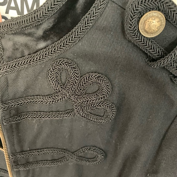 Pam & Gela Black Calvary Twill Jacket - Picture 5 of 7